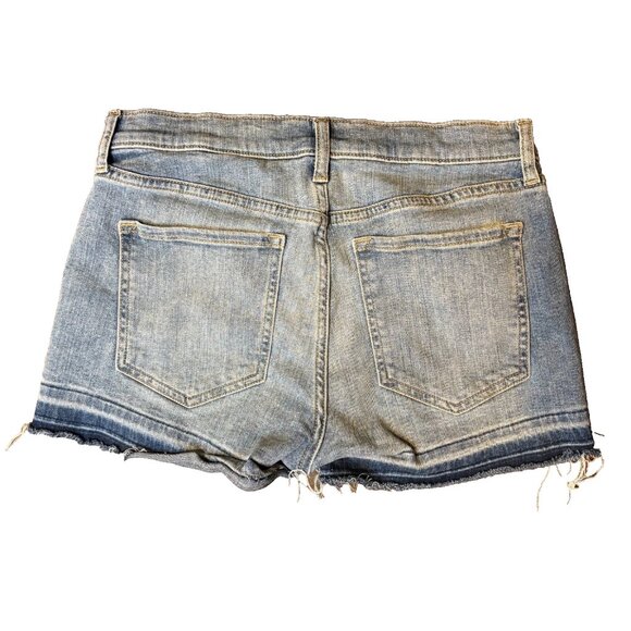 Banana Republic Women's Jean Shorts Mid-Rise 3" Size 27/4 Standard Distressed - Picture 2 of 6